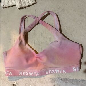 White Fox Boutique Gradient Sports Bra